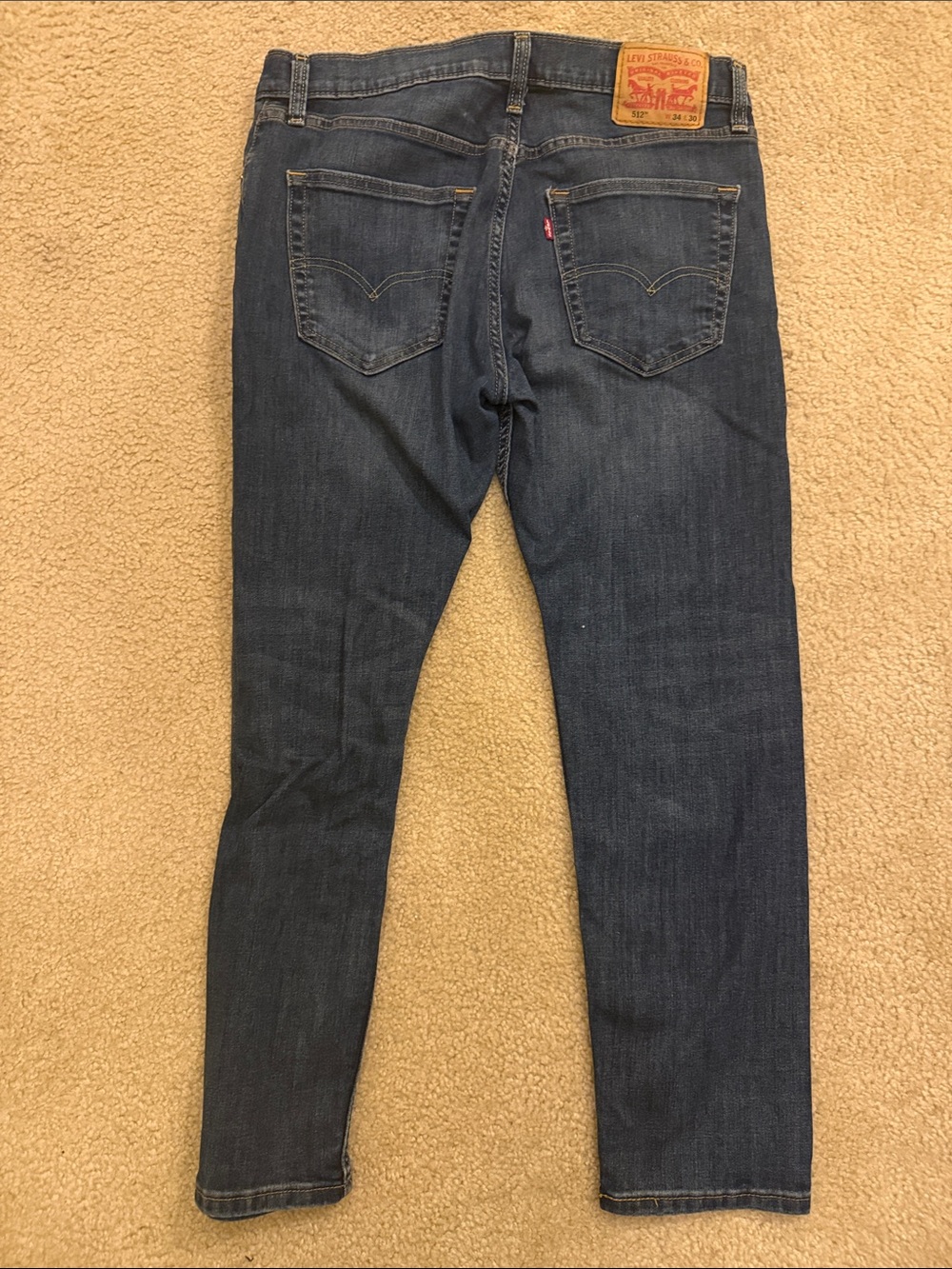 Levi's Men's Skinny Jeans in Dark Blue Denim